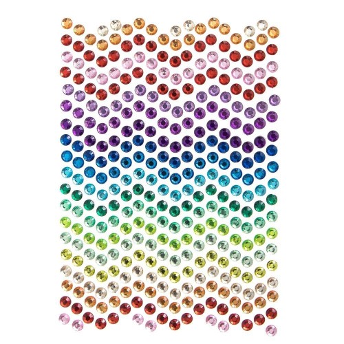 Kryształki samoprzylepne Rainbow dust 337szt