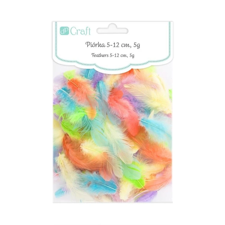 Piórka pastel 5-12cm 5g, Dalprint