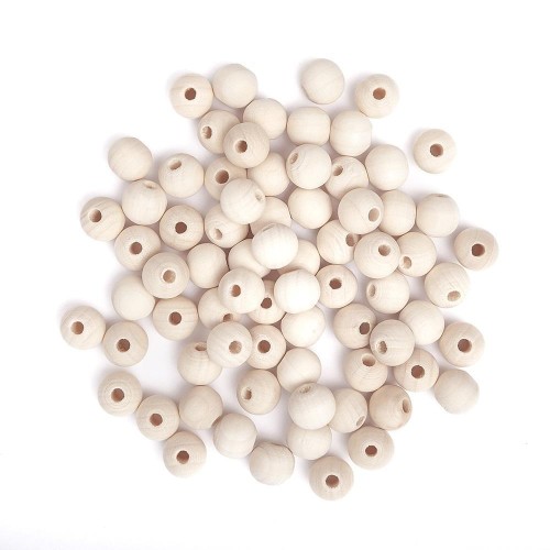 Koraliki drewniane kulki 12mm, Dalprint