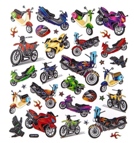 Naklejki motocykle 34szt, Dalprint