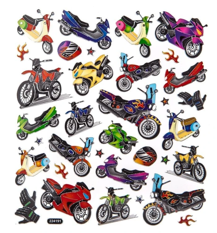 Naklejki motocykle 34szt, Dalprint