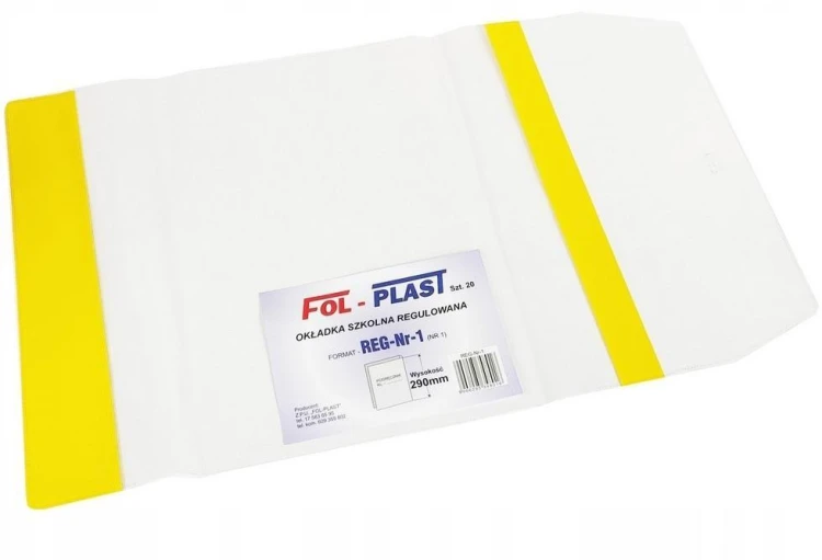 Okładka na podr regulowana NR 1 (20szt), Fol-Plast