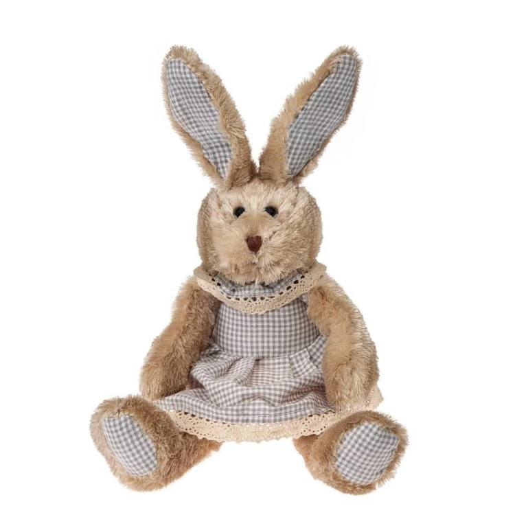 Królik Mellin w szarej sukience 25cm, Beppe