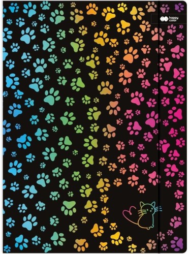 Teczka A4+ z gumką Miaow HAPPY COLOR, GDD