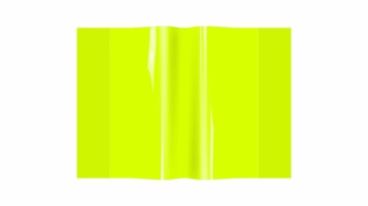 Okładka zeszytowa A5 PVC neon żółty (10szt)