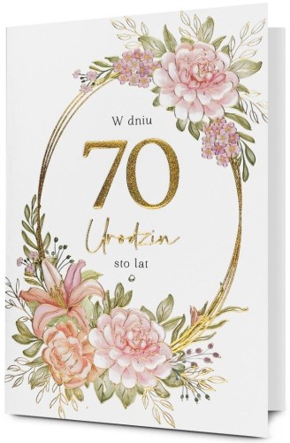 Karnet Urodziny 70