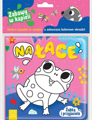 Żabka i przyjaciele. Na łące. Zabawy w kąpieli