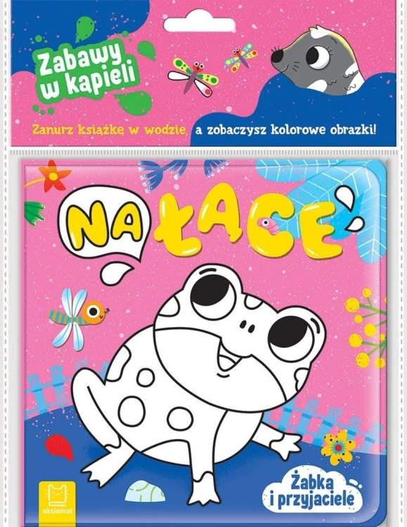 Żabka i przyjaciele. Na łące. Zabawy w kąpieli