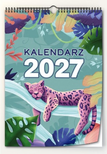 Kalendarz 2027 ścienny Mega animals