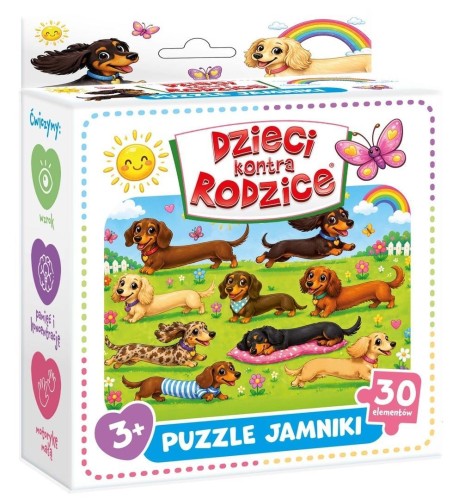 Dzieci kontra Rodzice. Puzzle Jamniki, Kangur