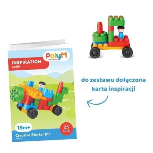 Klocki konstrukcyjne 25el, PolyM