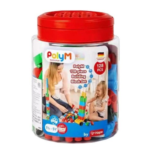 Klocki Zestaw małego konstruktora 128el, PolyM
