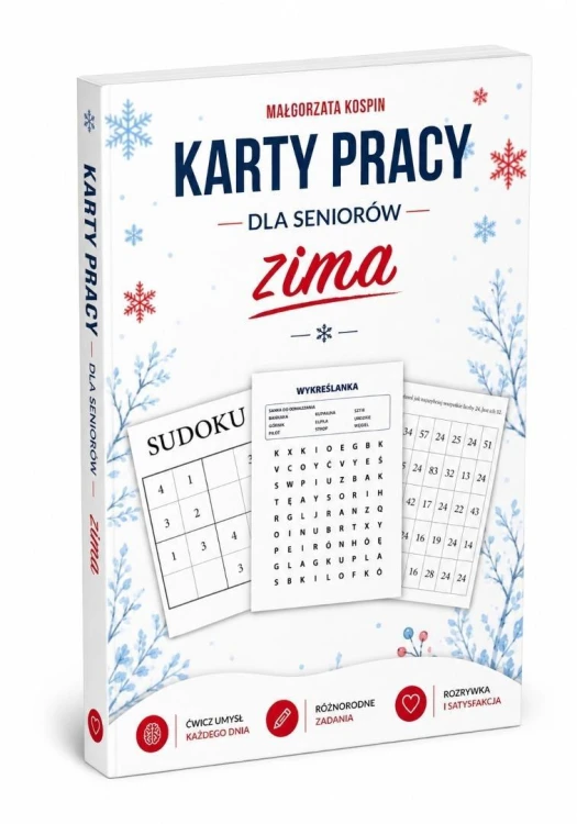 Karty pracy dla seniorów. Zima, Małgorzata Kospin