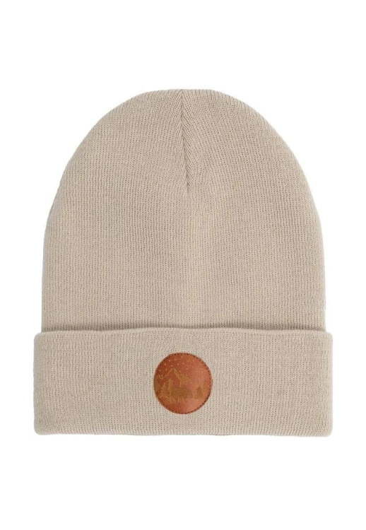 Czapka Beanie z bawełny organicznej beżowa