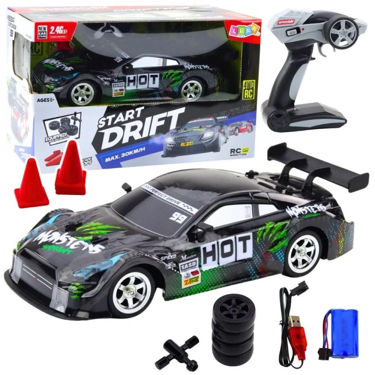 Wyścigówka do driftu R/C 30km/h 1:16, Leantoys