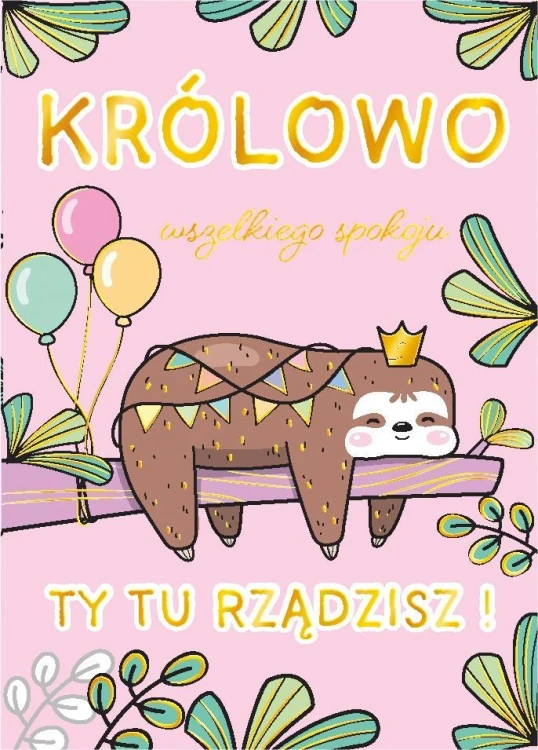 Karnet B8 mini Leniwa królowa