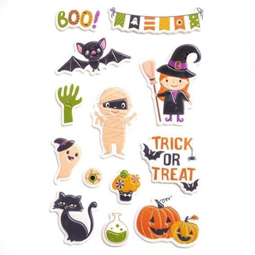 Naklejki puffy Halloween 15szt, Dalprint