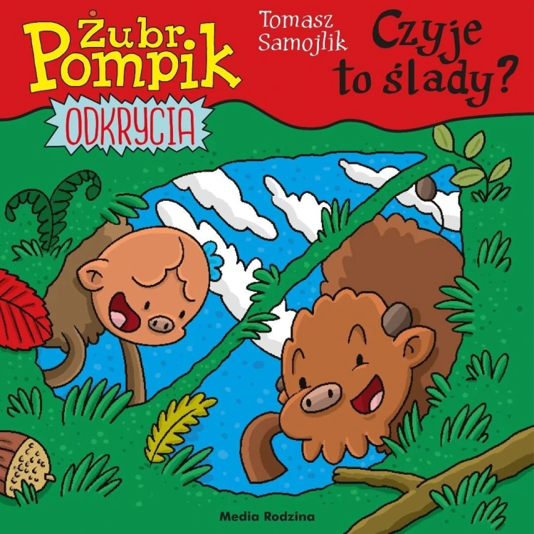 Żubr Pompik. Odkrycia T.15. Czyje to ślady?