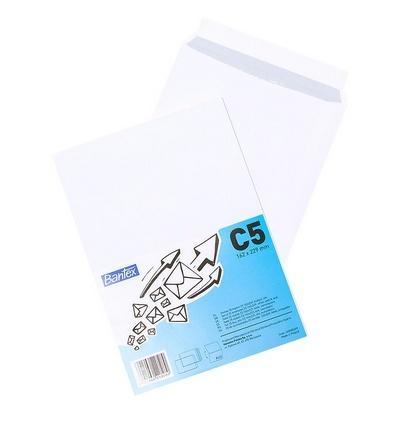 Koperta biała C5 22,9x16,2cm 25szt BANTEX, Bantex