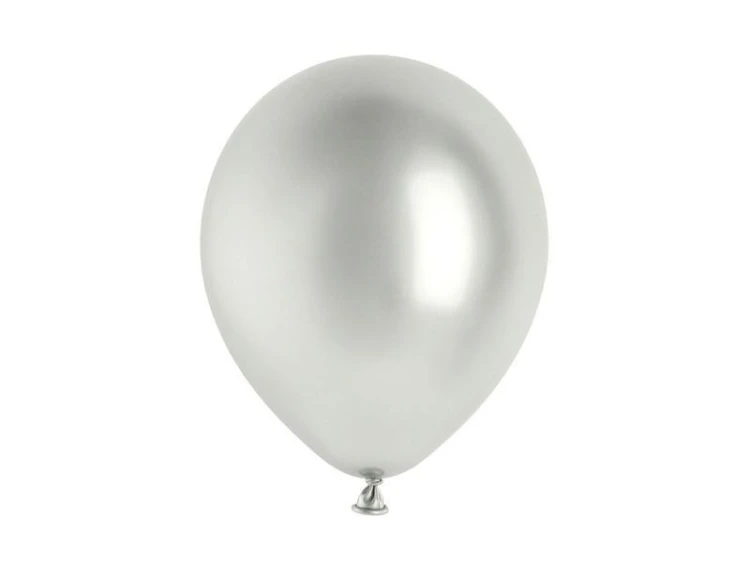 Balony Glossy srebrny 30cm 10szt