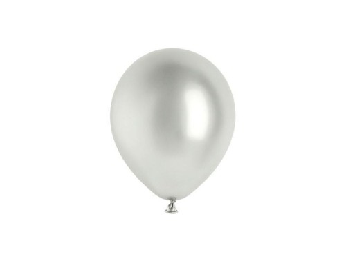 Balony Glossy srebrny 12cm 50szt