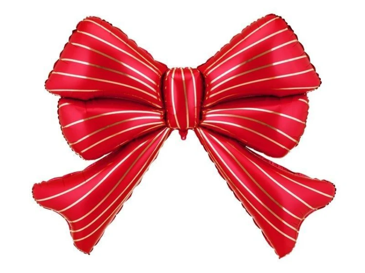 Balon foliowy Kokarda XXL czerwona 139x111cm