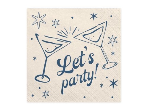 Serwetki Let's party! 33x33cm 20szt