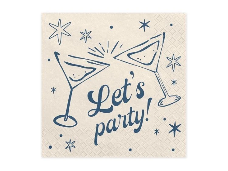 Serwetki Let's party! 33x33cm 20szt