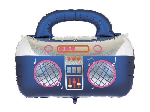 Balon foliowy Boombox granatowy 98x70.5cm