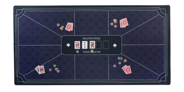 Mata pokerowa niebieska 177x89cm, Quint