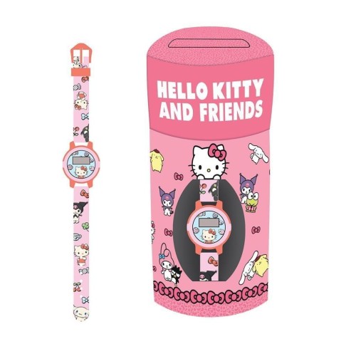 Zestaw prezentowy skarbonka i zegarek Hello Kitty