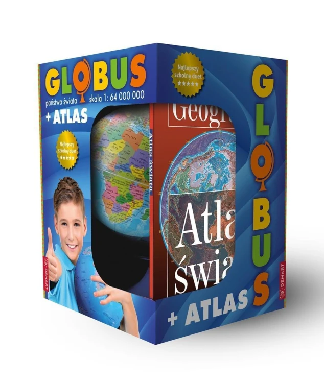 Globus polityczny +atlas, Demart