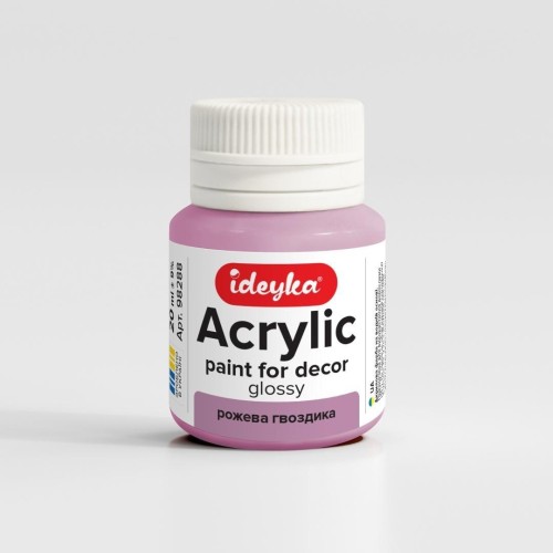 Farba akrylowa Różowy goździk 20ml, Ideyka