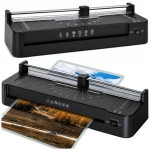 Laminator ze zgrzewarką i gilotyną 3w1 A3 czarny