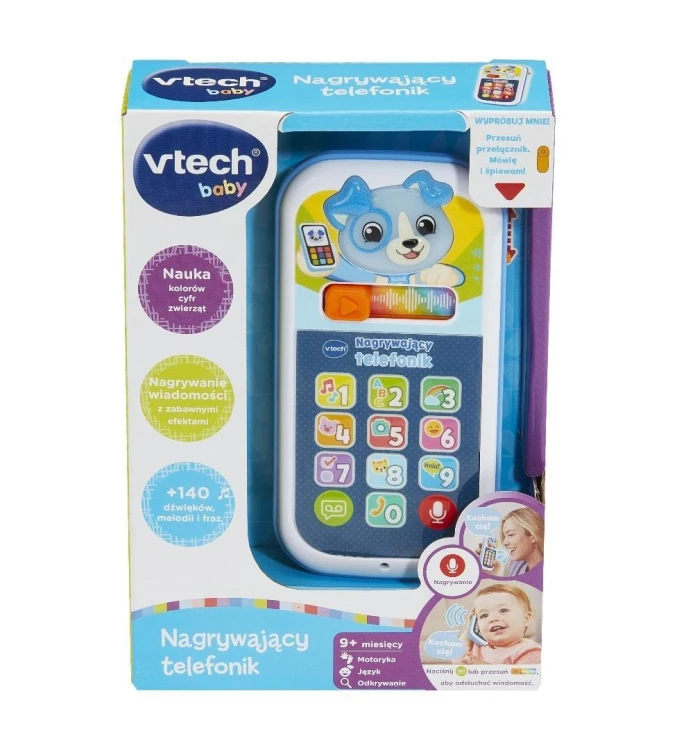 Zabawka Interaktywna Nagrywający Telefonik, V-Tech