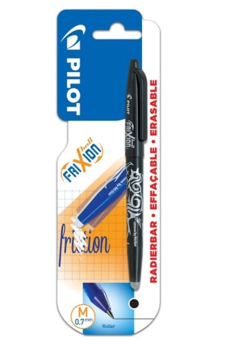 Pióro kulk. FriXion czarny 0.7 PILOT, PILOT