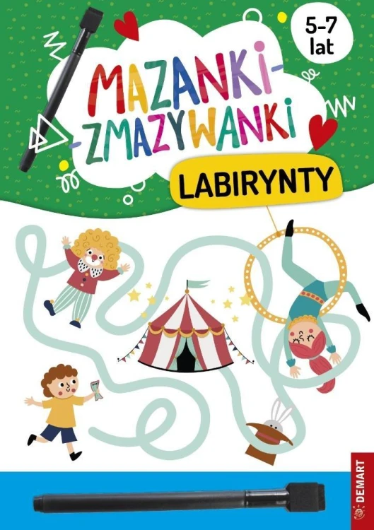 Mazanki-zmazywanki. Labirynty, Anna Borchard