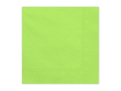Serwetki papierowe jasny zielony 33x33cm 20szt