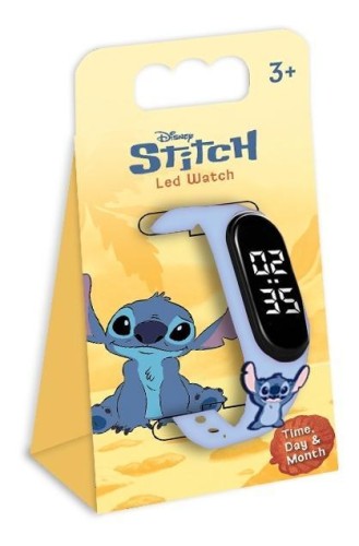 Zegarek LED Z Przypinką Stitch, Diakakis