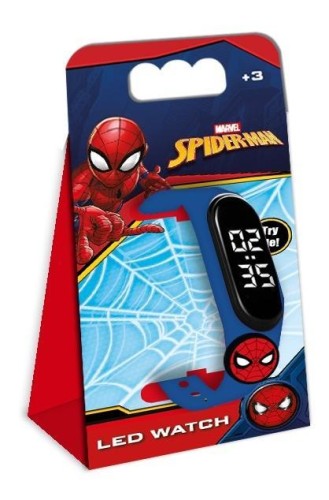 DIAKAKIS Zegarek LED Z Przypinką Spiderman