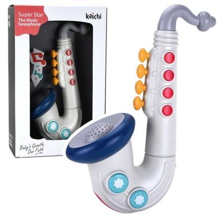 Saksofon interaktywny dla malucha, Leantoys