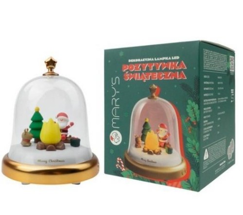 Pozytywka lampka nocna LED świąteczna, Mary's