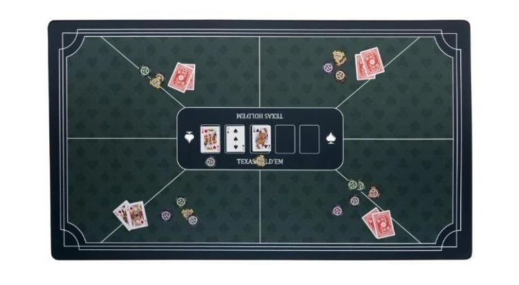 Mata pokerowa zielona 138x79cm, Quint