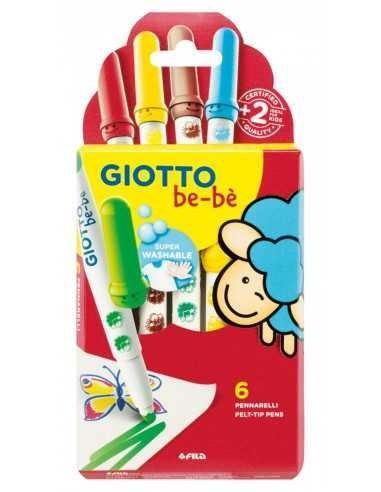 Super pisaki 6 kolorów Bebe GIOTTO, Giotto
