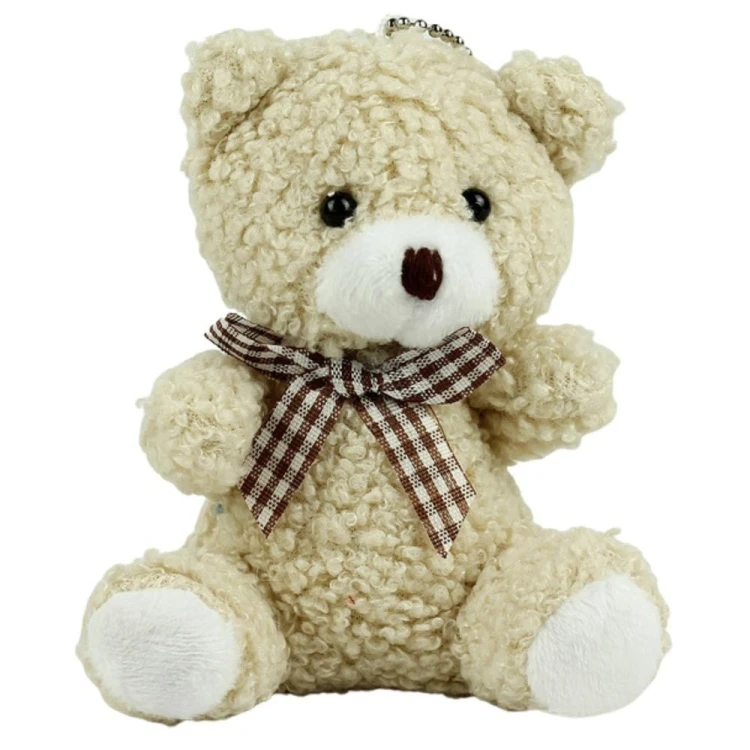 Brelok Miś pluszowy beżowy 8cm, Leantoys