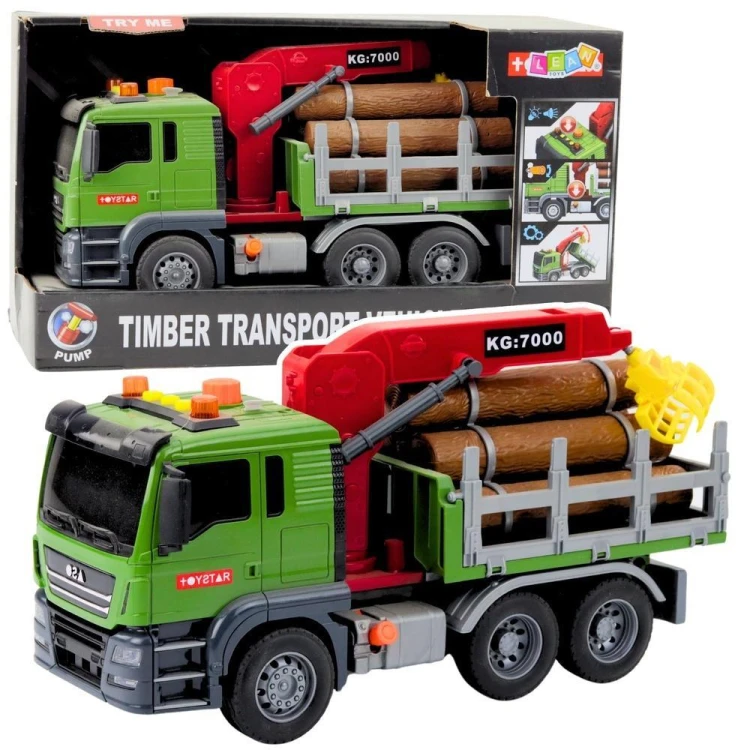 Ciężarówka transport z transportem drewna