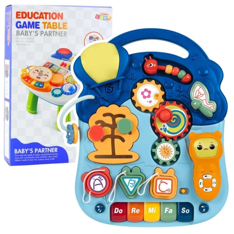 Stolik interaktywny edu światło i dźwięk, Leantoys
