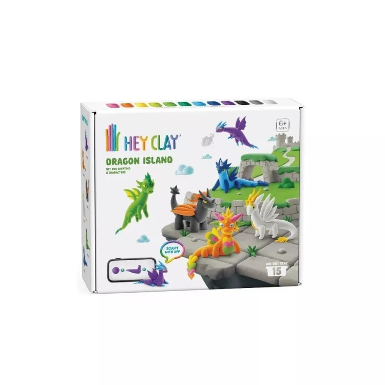 Hey Clay - Wyspa smoków + akcesoria, TM Toys