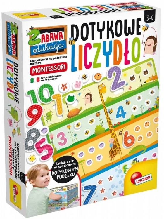 Montessori + Dotykowe liczydełko, Lisciani
