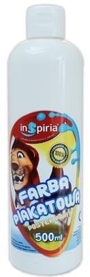 Farba plakatowa biała 500ml, InSpiria